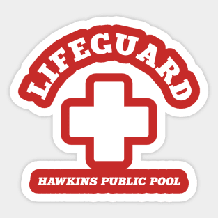 Hawkins Public Pool Lifeguard Sticker